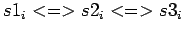 $ s1_i <=> s2_i <=> s3_i$